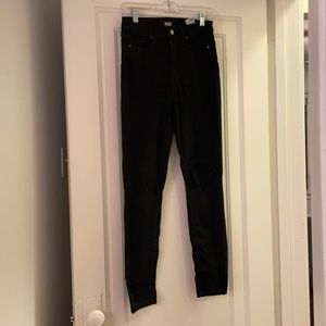 Paige black high-waisted skinny jeans
